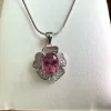 粉紅碧璽項鍊2