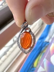 火蛋白石項鍊