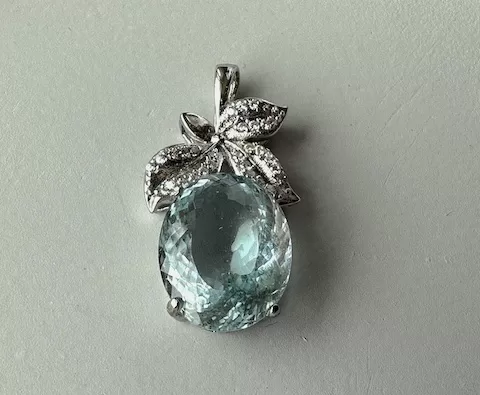 海水藍寶項鍊