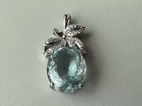 海水藍寶項鍊